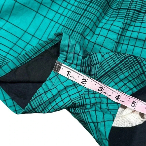 Vintage 60s 70s Gantner Wikies Check Green Cotton USA Made Swim Trunks Mens 34 - Picture 12 of 13